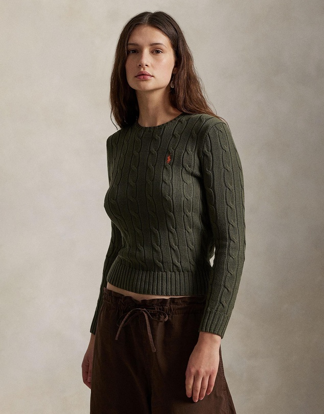 Polo Ralph Lauren - Cable-Knit Cotton Crewneck Sweater - The ICONIC Exclusive