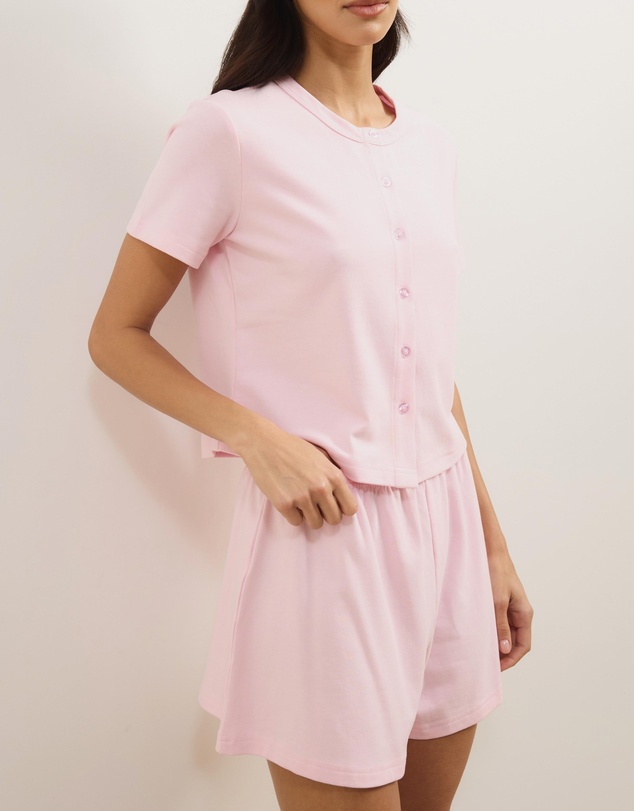 Atmos&Here - Belle Short Sleeve Button Up Shorts Set