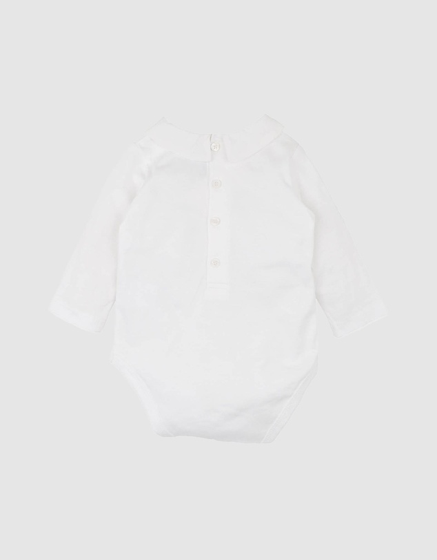 Bebe by Minihaha - Jake Embroidered Collar Bodysuit - Babies