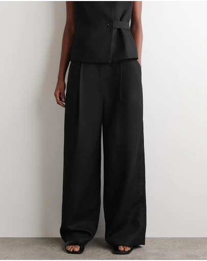 COS - Relaxed Linen-Blend Wide-Leg Trousers
