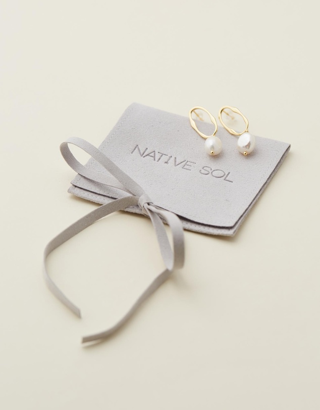 Native Sol - Nola Drop Pearl Earrings