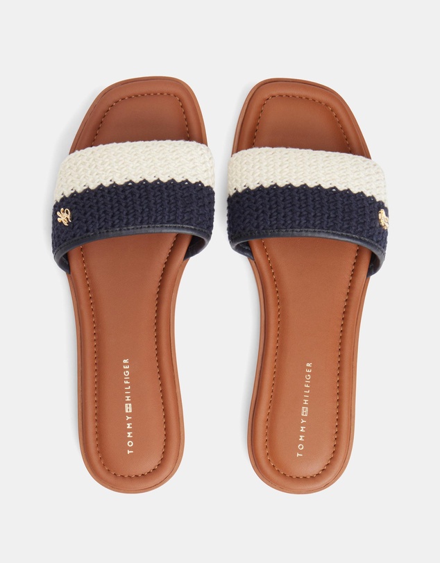 Tommy Hilfiger - Rosalia Crochet Flat Mules - Women's