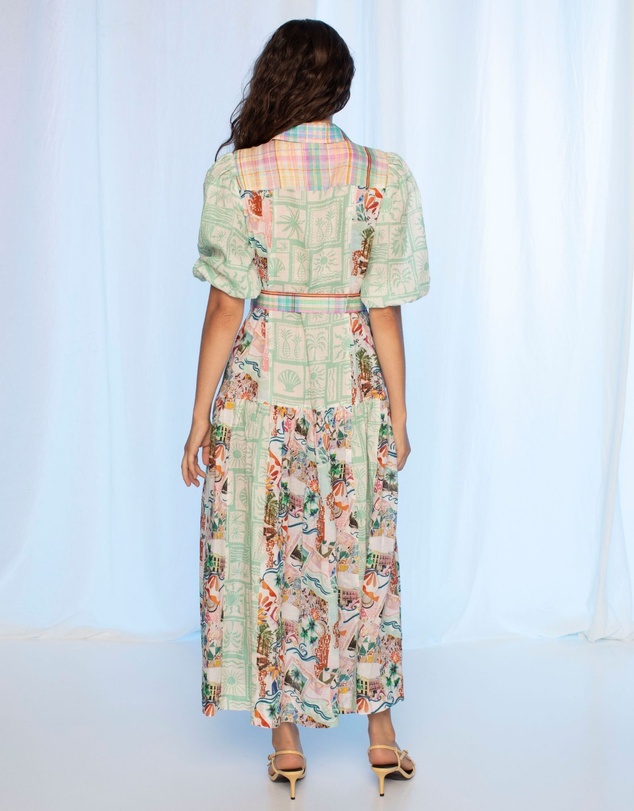 KACHEL - Jean Maxi Dress