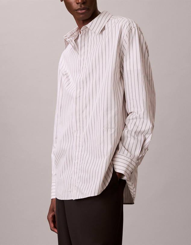 Calvin Klein - Stripe Relaxed Button-Down Shirt