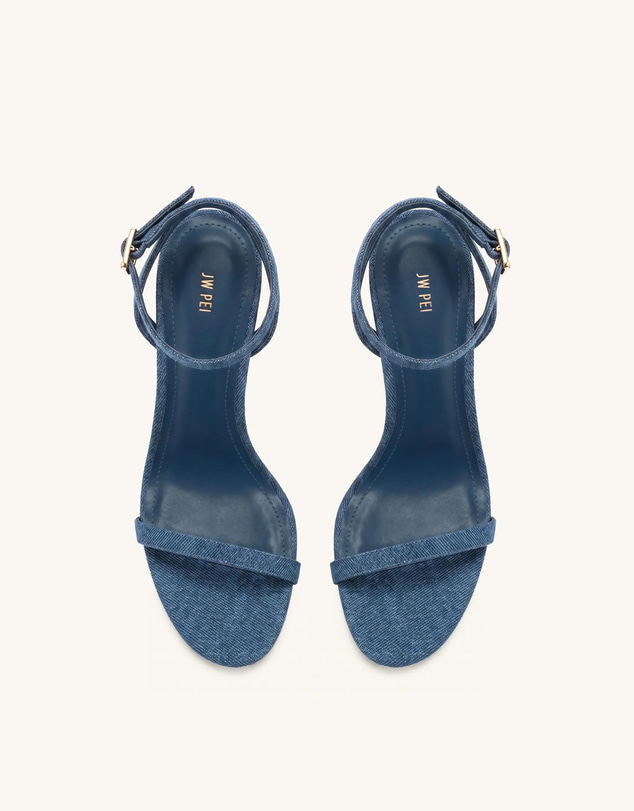JW PEI - Alivia Gold Metal Heel Sandals
