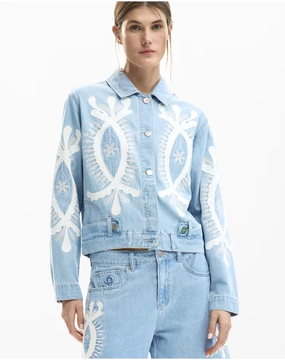 Desigual - Reversible jacket with embroidery