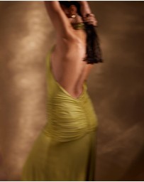 Elle Zeitoune - Amora Flowing Halter Gown