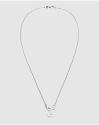 Elli Jewelry - Necklace Zirconia Drop 925 Sterling Silver