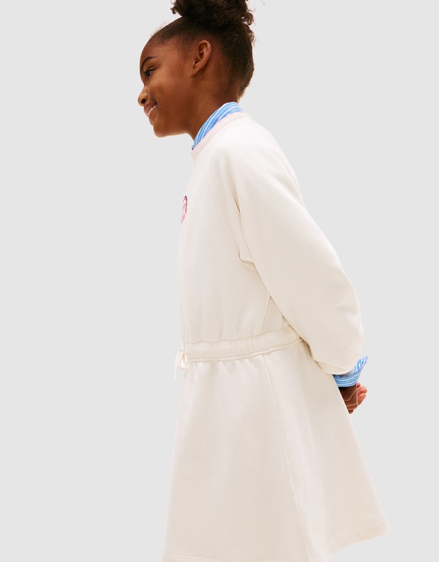 Tommy Hilfiger - Heart Embroidery Drawstring Waist Sweatshirt Dress - Teens