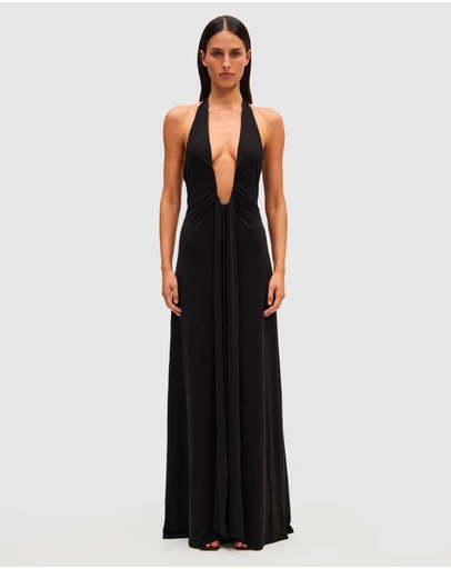 MISHA - Jennifer Cupro Maxi Dress