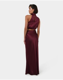 Forcast - Kaye Asymmetric Cowl Neck Top