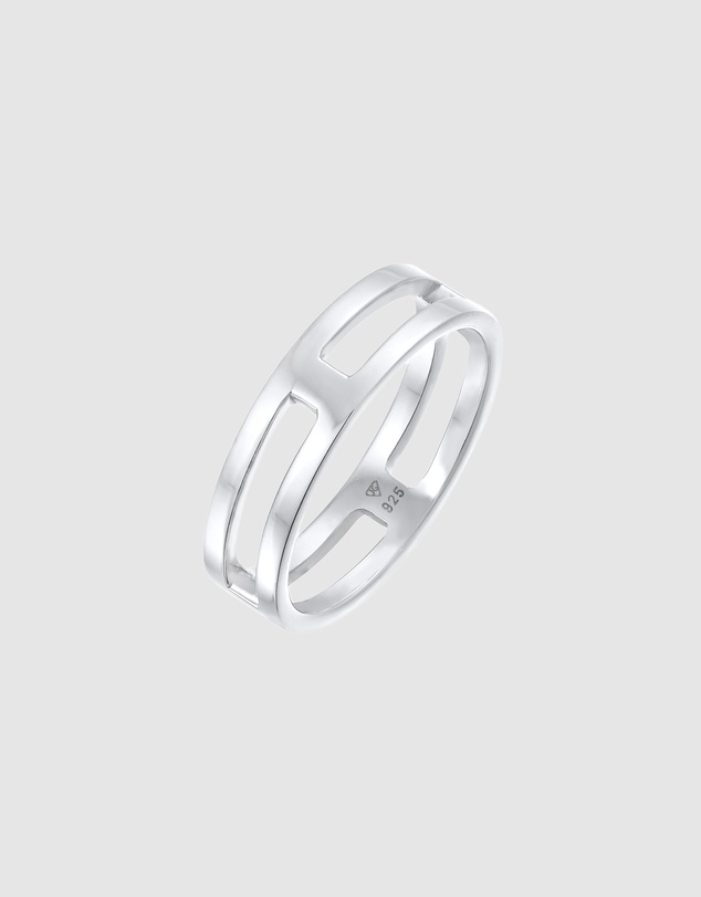 Kuzzoi - ICONIC EXCLUSIVE - Polished Band Ring in 925 Sterling Silver