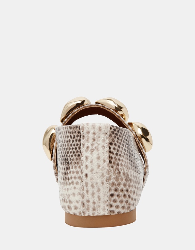 Steve Madden - Poppin Natural Snake Flats