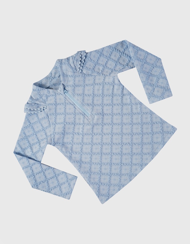 Aqua Blu Kids - Stepping Stones Blue Long Sleeve Rash Vest - Babies