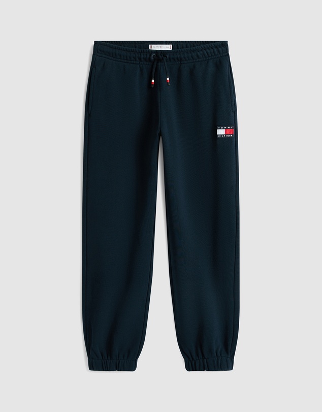 Tommy Hilfiger - Heritage Flag Logo Cuffed Drawstring Joggers - Teens