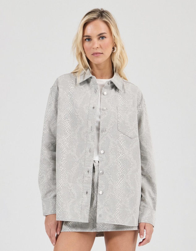 Rolla's - Drift Oversized Denim Shirt Python