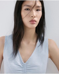 M.N.G - Ruched Fitted Top