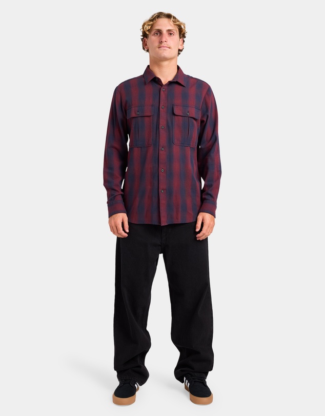 Volcom - Mens Shadowstone Flannel Long Sleeve Shirt