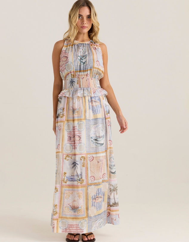 Sass - Reo Peplum Maxi Dress