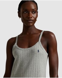 Polo Ralph Lauren - Polo Pointelle Cotton Chemise Slip Nightdress