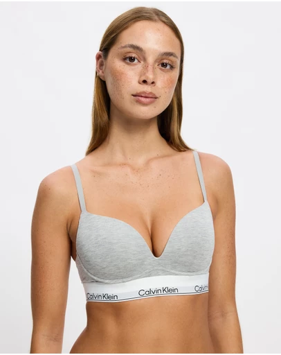 Calvin Klein - Icon Cotton Modal Push-Up Plunge Bra