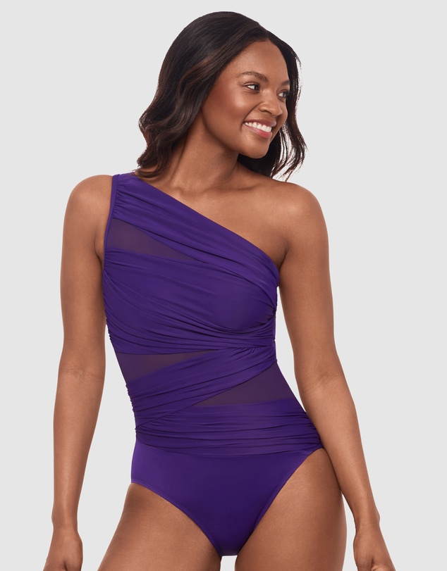 Miraclesuit Swimwear  - Network Jena One Shoulder Shaping Swimsuit