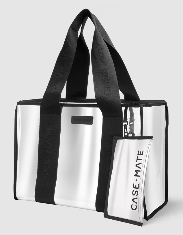 Case-Mate - Case-Mate Silver Chrome Tote w/ Phone Pouch