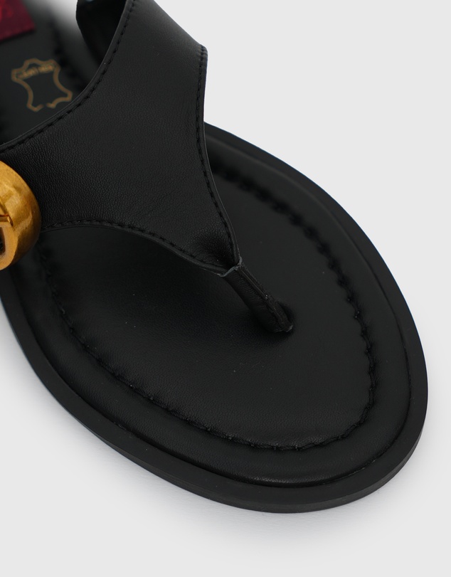 Betts - Rhodes Leather Buckle Thong Sandals