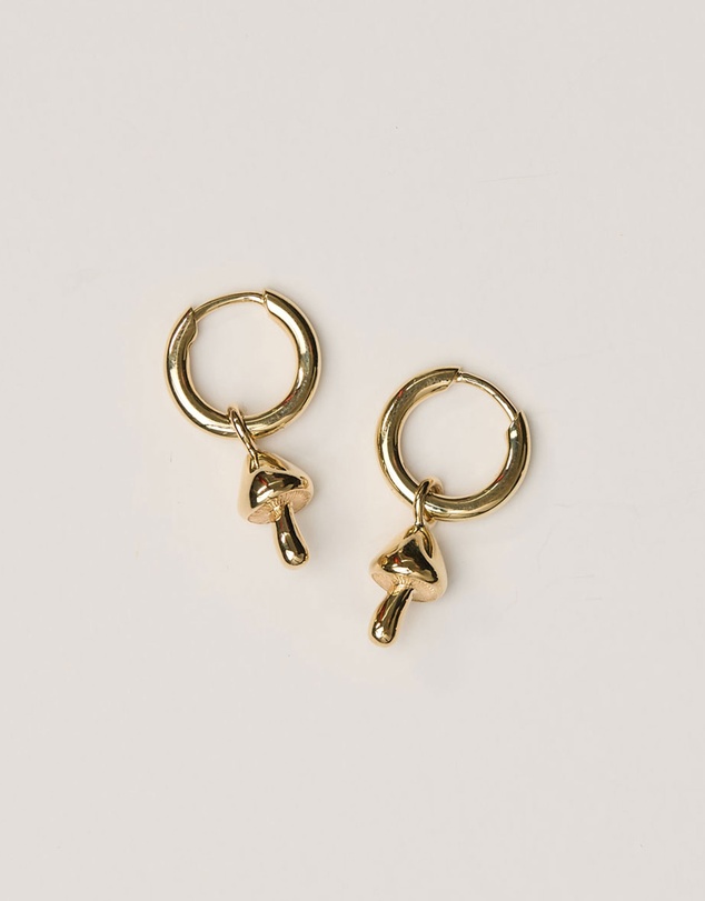 Meadowlark - Mushroom Charm Earrings