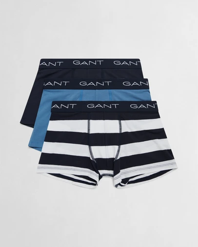 Gant - 3 Pack Stripe Boxer Briefs