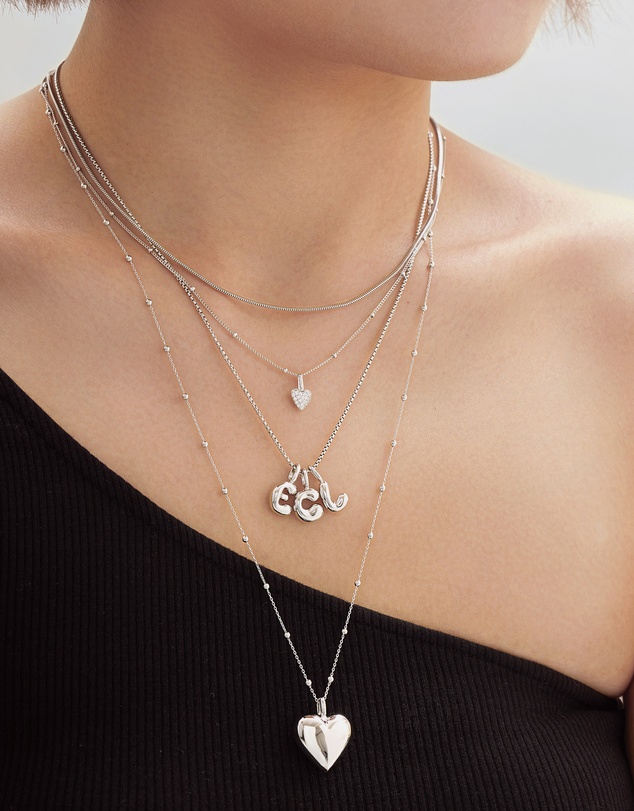 Ania Haie - Silver Dome Heart Charm