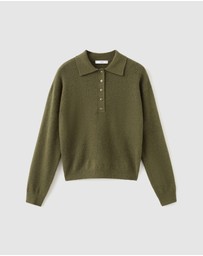 M.N.G - Long-Sleeved Polo-Neck Sweater