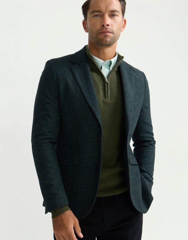 Oxford - Blake Herringbone Wool Blazer