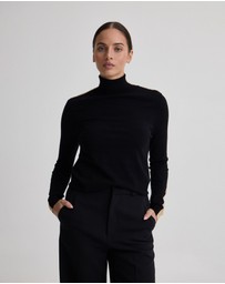 Oxford - Ela Contrast Panel Turtle Neck