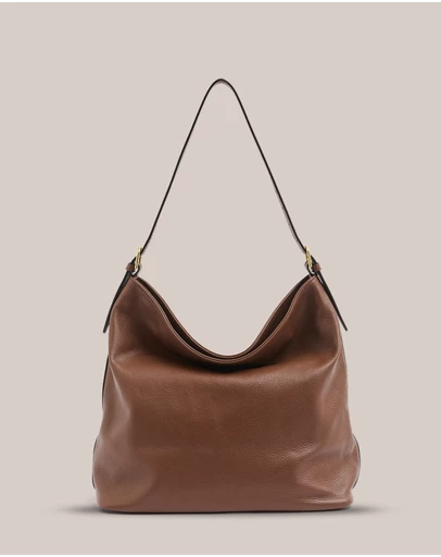 VESTIRSI - Serena Mocha Leather Hobo Bag
