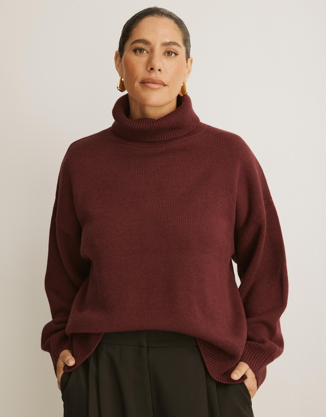 Atmos&Here Curvy - Winnie Wool Blend Knit Jumper