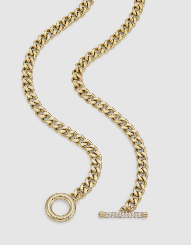 Fossil - Carlie T-Bar Gold Necklace
