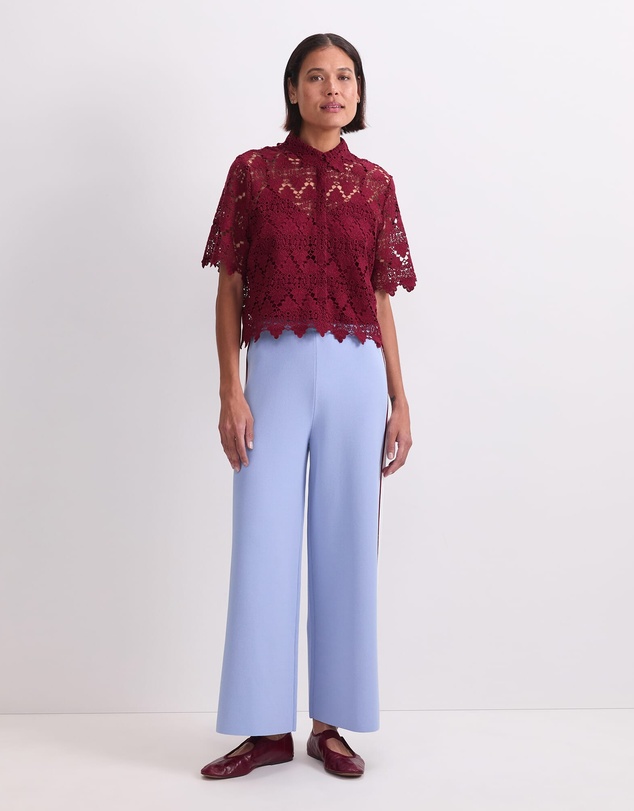 Sportscraft - Ariana Lace Cropped Shirt