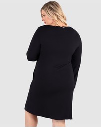 B Free Intimate Apparel - Bamboo Long Sleeve Maternity & Nursing Dress