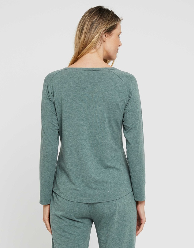 Bamboo Body - Long Sleeve Henley Top