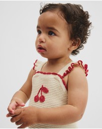 Country Road - Cherry Knit Romper