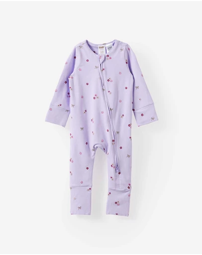 Cotton On Kids - Growie Long Sleeve Zip Romper