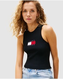 Tommy Jeans - Ribbed Slim Racerback Tank Top