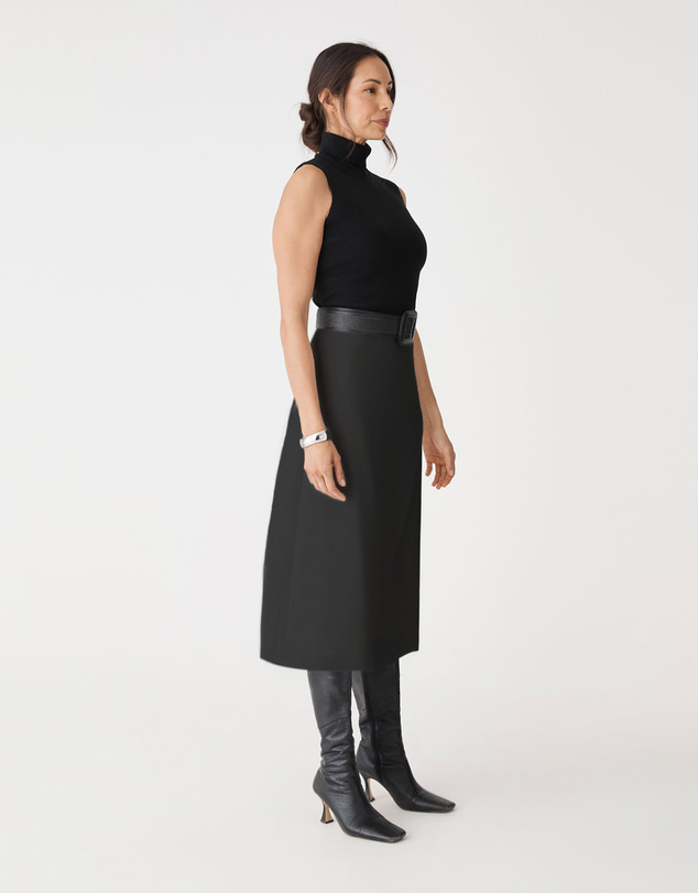 Forcast - Jennifer ALine Faux Wrap Skirt