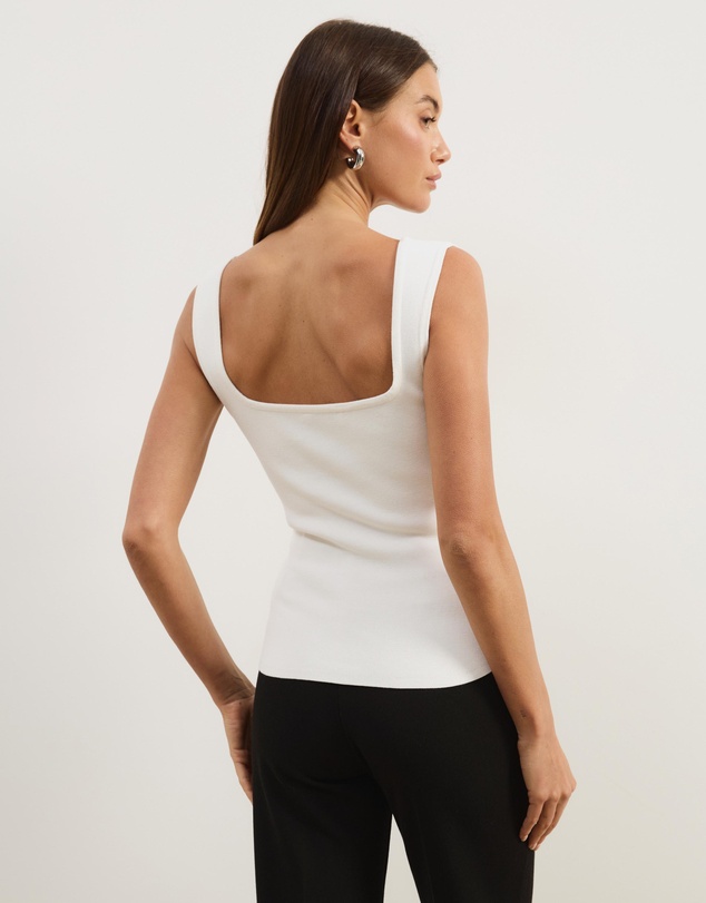 Atmos&Here - Gia Square Neck Knit Top