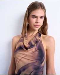 TOPSHOP - Cowl Neck Halter Top
