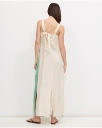 Calli - Stripe Column Maxi Dress