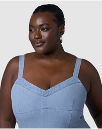 Indigo Tonic - Miki Denim Flared Midi Dress