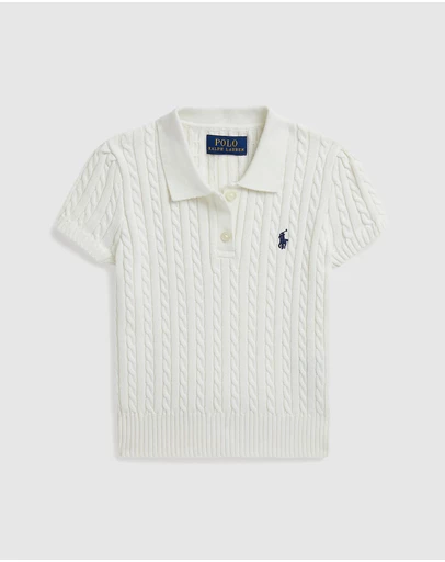 Polo Ralph Lauren - Mini-Cable Cotton Polo Sweater - Babies-Kids