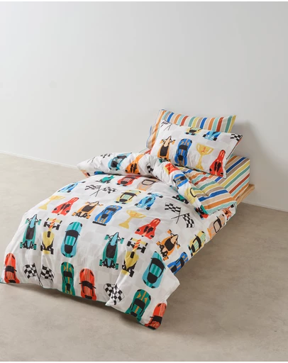 Linen House Kids - Pit Stop Quilt Cover Set